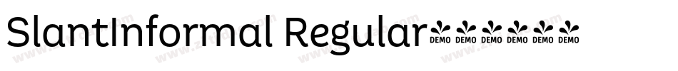 SlantInformal Regular字体转换